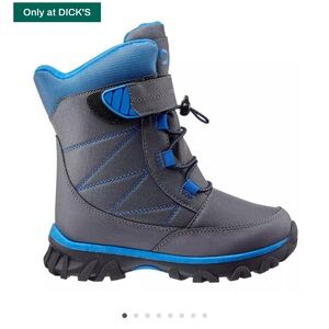 DSG Kids Winter Boots - Gray and Blue size 4